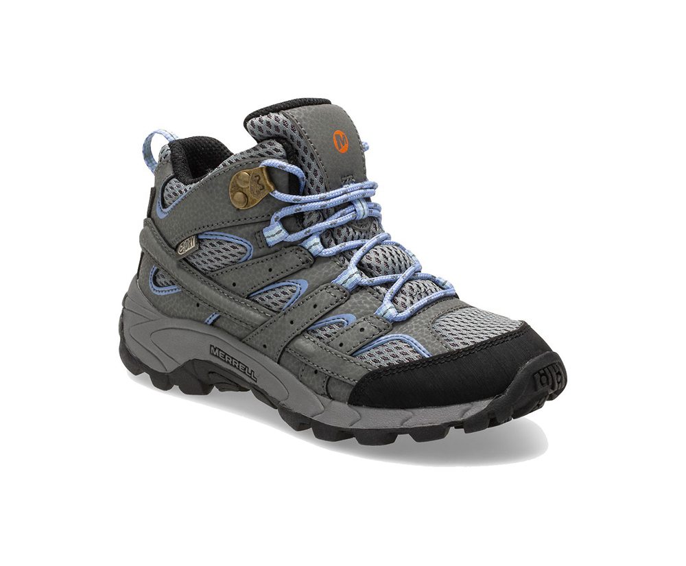 Merrell Vandresko Børn - Moab 2 Mid Waterproof - Grå - OGZ183625